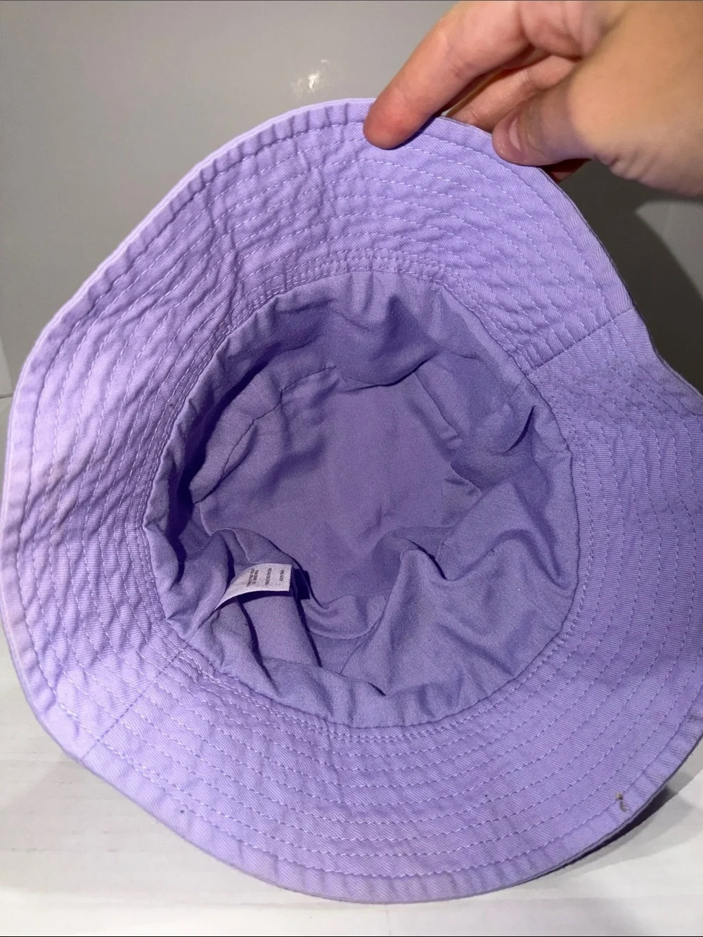 wonder nation Lavender Cat Ear Bucket Hat with Heart Accent